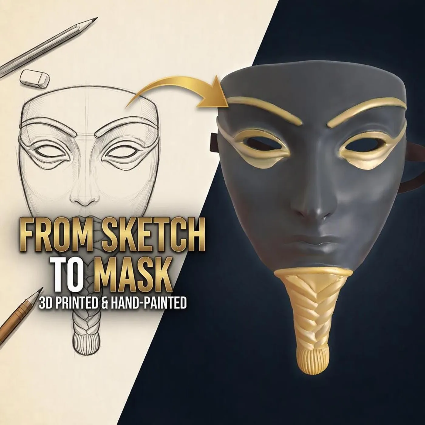 Custom 3D Printed Mask Commission